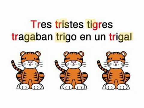 Tres Tristes Tigres Comen Trigo En Un Trigal Para Colorear